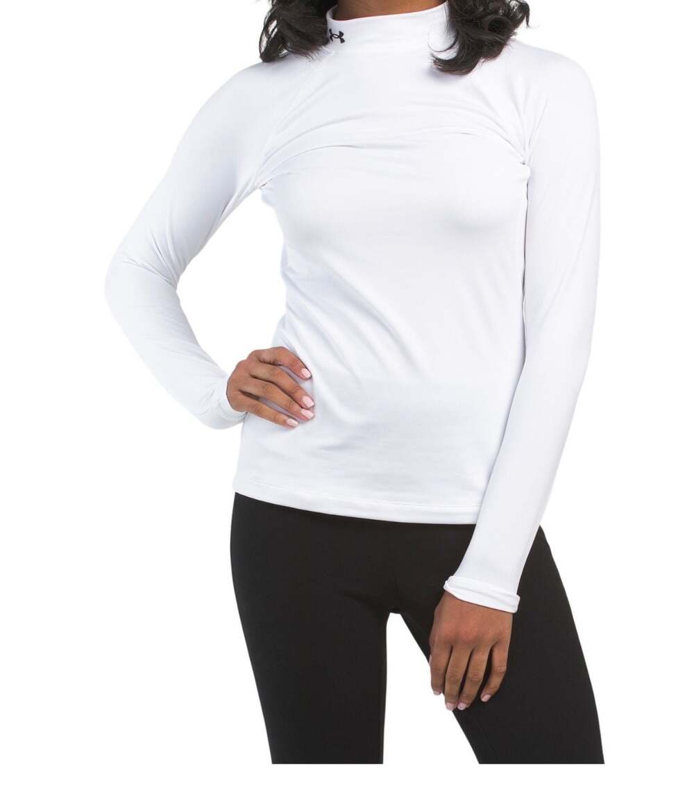 Under Armour Women's Authentics ColdGear Mock - White - Brand New with Tags - Picture 2 of 7